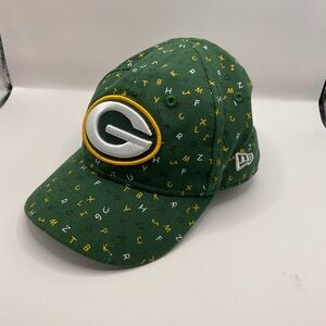 New Era Toddler NFL Green Bay Packers Football Hat OS Elastic Back Alphabet
